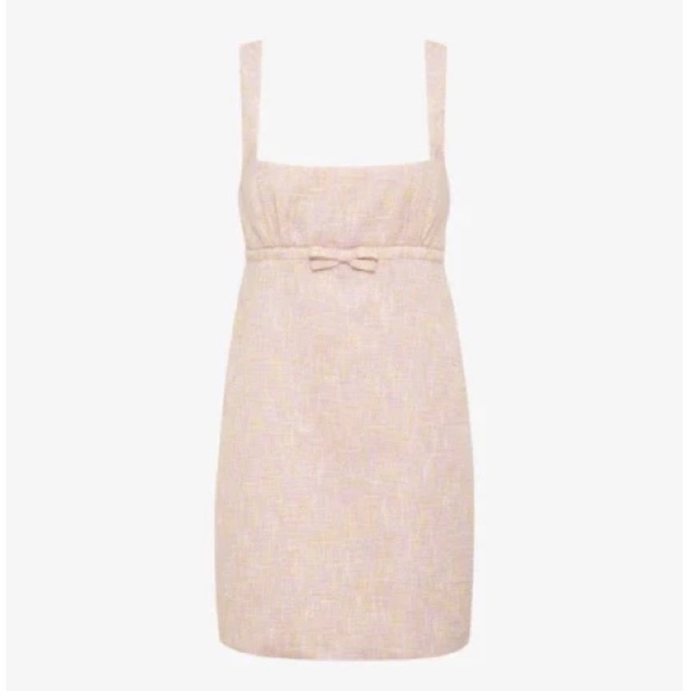 Rumored Babydoll Summer Heights Mini Dress Pink Sherbert - Picture 11 of 12